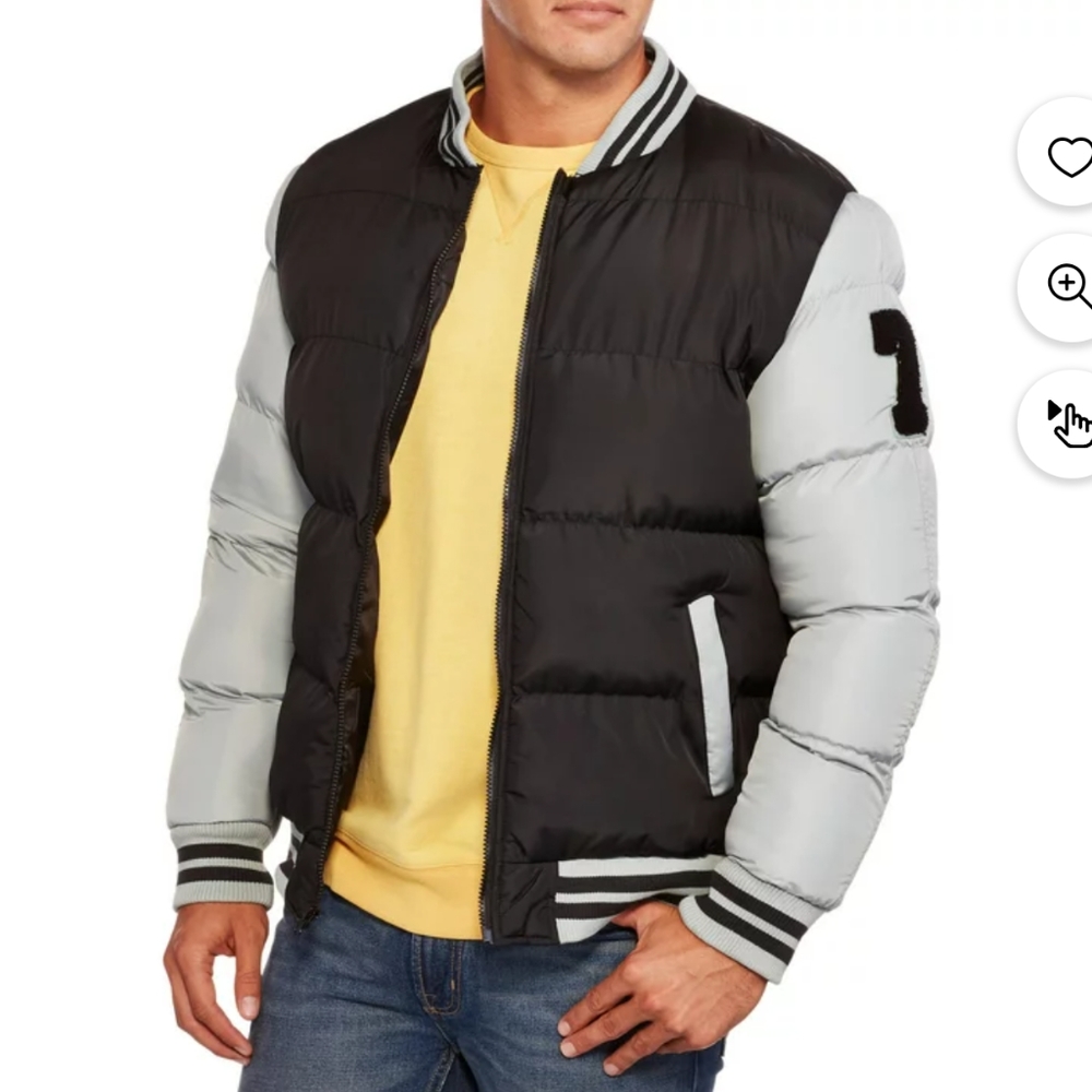 NWT boys Varsity bubble jacket size XL 20